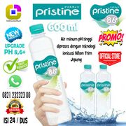 promo terlaris pristine 400ml mineral water ph 86+ isi 24 btl per dus - 600 ml