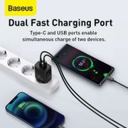 Baseus Compact Adapter Kepala Cas Charger 20W USB Type C Fast Charging
