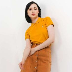 Kaos Polo Wanita Hush Puppies Ardith 2 Mustard - Mustard, S