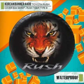 COVER BAN CUSTOM RUSH " TIGER C " / SARUNG BAN TOYOTA RUSH
