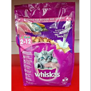 Whiskas 1,1 kg Kitten junior Makarel / makanan kucing