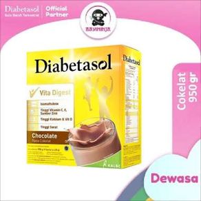 Diabetasol Nutrition Chocolate Diabetic Susu Diabetes [Kemasan Box/ 1000 g]