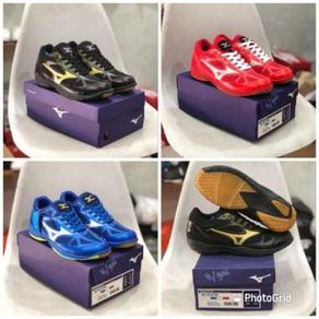 sepatu badminton mizuno sky blaster sole karet mentah kualitas import