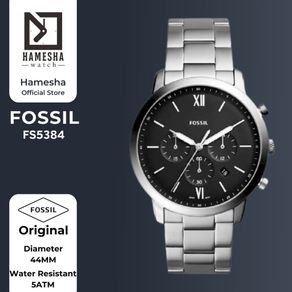 Jam tangan pria Fossil FS5384 stainless steel chronograph Casual Original