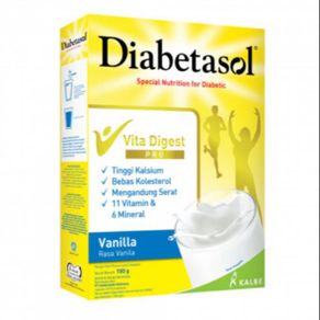 Diabetasol Vanila 170 gr / susu (suplemen) untuk penderita diabetes