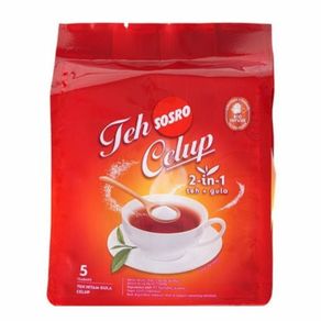sosro teh celup 2in1 teh+gula isi 5