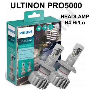 lampu led philips ultinon h4 hi/lo pro5000 pro 5000 headlamp
