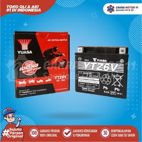 aki suzuki satria fu 150 yuasa motor ytz 6 v lokal