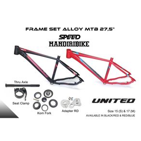 Pilihan frame mtb united sl7 | 1,550 