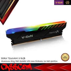 RAM DDR4 V-GeN TSUNAMI X 16GB 2666MHz CL16 (2X8GB) RGB-V GAMING VGEN