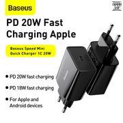 BASEUS Adaptor Charger Speed Mini 20W 3A Type C Adapter Casan Fast Charging PD Quick Charge Tipe C