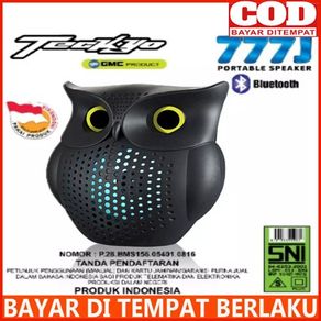 Speaker Bluetooth GMC Teckyo 777J / Speaker Mini Karakter Burung Hantu