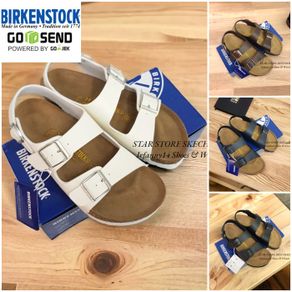 sandal birkenstock milano made germany original - putih 38