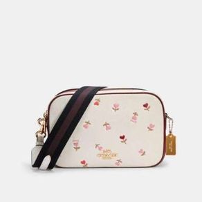 COACH JES CROSSBODY WITH HEART FLORAL PRINT