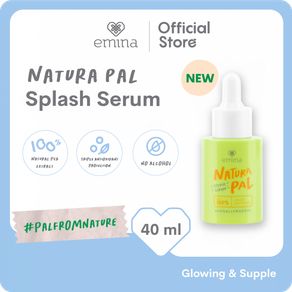 Emina Natura Pal Splash Serum 40 mL - Serum Wajah untuk Kulit Sensitif 0% Alcohol Packaging Less Plastic & Recyclable