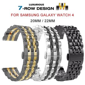 22Mm 20Mm Band untuk Samsung Galaxy Watch 4 Classic 46Mm 42Mm Stainless Steel Strap Bracelet untuk Active2 40/44Mm untuk Huawei Gt2