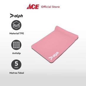 Ace Alph Matras Yoga Tpe Single Layer Pattern Weave - Pink Mat Alas Senam Mattress Latihan Yoga Perlengkapan Olahraga