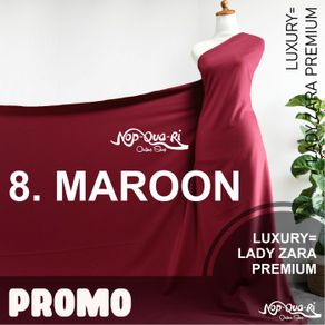 kain lady zara premium murah ori - maroon 05m