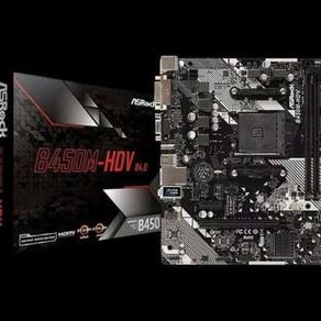 Unik ASRock B450M-HDV AM4 AMD Promontory B450 DDR4 USB3.1 SATA3 Murah