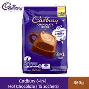 cadburry / cadbury minuman coklat 3 in 1 / hot chocolate drink 3in1