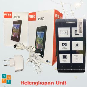 Promo Cuci Gudang MITO A950 -  ANDROID - 3.5 Inch - bluetooth - dual sim - Radio FM / Hp unik / hp murah