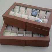 new -- kotak jam tangan mocca cream isi 12