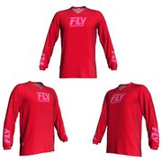 diskon jersey sepeda dan trail flv merah hitam - list pink s