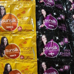 Shampo Sunsilk Black Shine - Soft & Smooth ( 1 Rcg x 12 Sch x 9 ML )