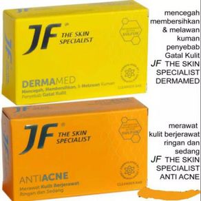 JF sulfur  cleanser bar  dermamed dan anti acne 90g