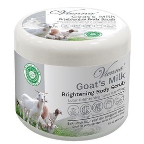 vienna goat's milk whitening body scub lulur susu kambing - 250 gr