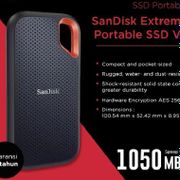 SanDisk Extreme Portable SSD V2 2TB / E61 / upto 1050MB/s / garansi