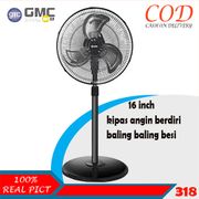 KIPAS ANGIN BERDIRI BESI TORNADO GMC 318 STAND FAN 16 inch SNI ORIGINAL