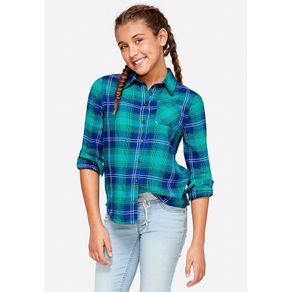 Pilihan justice girls ombre plaid lace 