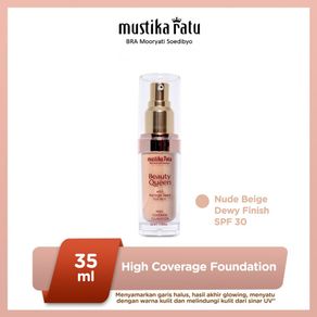 MUSTIKA RATU Beauty Queen High Coverage Foundation Dewy | Matte Finish 35ml