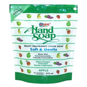 yuri hand soap apple pouch 375 ml