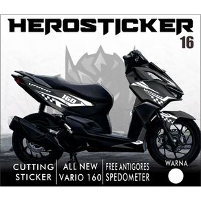 Striping Cutting Sticker Honda VARIO 160 - Stiker VARIO 160 variasi Cutting Motif List Simple Custom 16