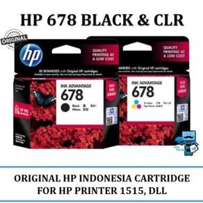 Tinta Hp 678 Black N Colour 0Riginal Ink Cartridge -For 2135,3635
