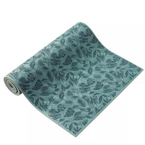 Decathlon Kimjaly 8 Mm Comfort Gentle Yoga Mat - Green Leaf - 8644105