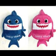 Tas Anak Ransel Paud Boneka Fullbody Karakter Baby Shark Import Size M - Pink