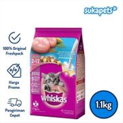 Gratis Ongkir Whiskas Kitten Junior Ocean Fish Dry Food Makanan Kucing 1.1Kg