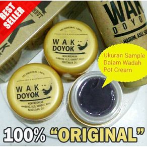 Wak Doyok Original Cream Penumbuh Jambang Rambut Bulu Kemasan Pot Ekonomis - 11,5ml