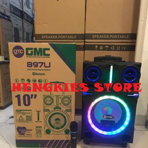 speaker bluetooth multimedia gmc 897 u / 897u + bonus mic 1 mic