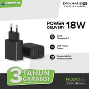 hippo dynamic pd adaptor fast charging pd 18w kepala charger type c