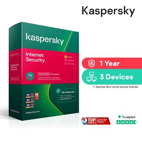 Kaspersky Internet Security (KIS) 3 user 1 tahun resmi Indonesia