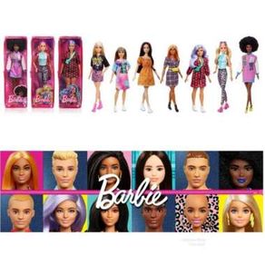 Boneka Barbie Mattel Fashionista 158 Doll Blonde Kepang Sport Top