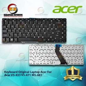 Tanpa Merk Keyboard Acer V5-431 V5-471 M5-481 Hitam Black for Laptop Acer Bulan ini aja kak! Diskon