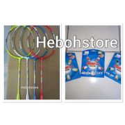 Raket badminton Hart Power shoot attack original +Bonus senar Ebox - Putih (Kode 005))