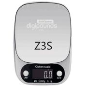 Taffware Digipounds Timbangan Dapur Digital Kitchen Scale 10kg 1g - Z3S - Gray