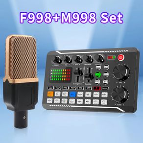 Atana soundcard F998 Mixer Bluetooth Audio USB Externa Sound Card Original Mendukung COD