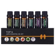 (BISA COD) Firstsun Set Essential Fragrance Oils Aromatherapy 10ml 6PCS RH-06 [No Color]